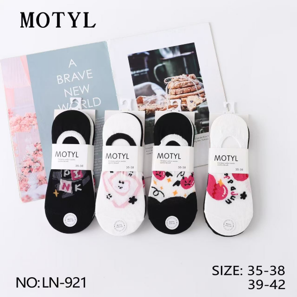 Stopki damskie Roz 35-42, Mix kolor Paczka 40 szt